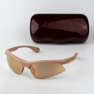 Gucci Women Sunglasses Pink Mirror Mask GG1774S 004 BRAND NEW